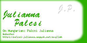 julianna palcsi business card